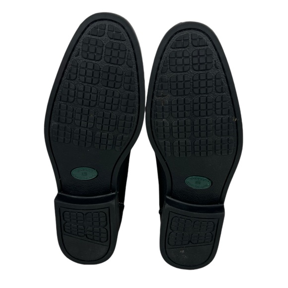 Sandro Moscoloni Leather Slip On Dress Shoe Mens 10.5 D Black Made In Brazil EUC - Picture 7 of 11